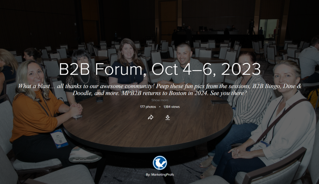 Gallery of photos from B23 Forum 2023
